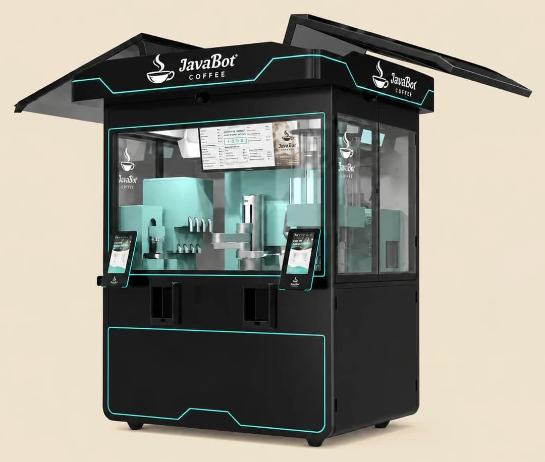 JavaBot Kiosk · innendørs