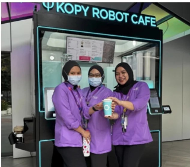 Robotkafé i bruk — Sykehus